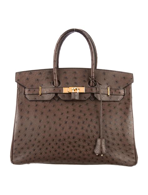 hermes brown ostrich birkin price|Hermes Birkin ostrich price.